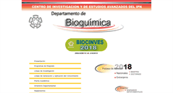 Desktop Screenshot of biochem.cinvestav.mx
