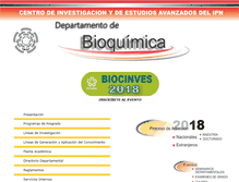 Tablet Screenshot of biochem.cinvestav.mx