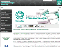 Tablet Screenshot of farmacobiologia.cinvestav.mx