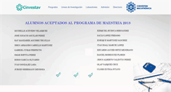 Desktop Screenshot of meca.cinvestav.mx