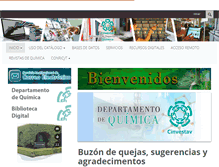 Tablet Screenshot of bibliotecaquimica.cinvestav.mx