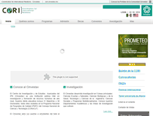 Tablet Screenshot of cori.cinvestav.mx